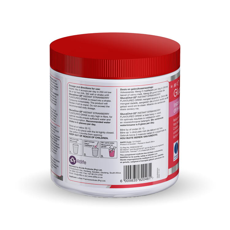 GlucaChol-22® Instant Strawberry Flavoured Drink